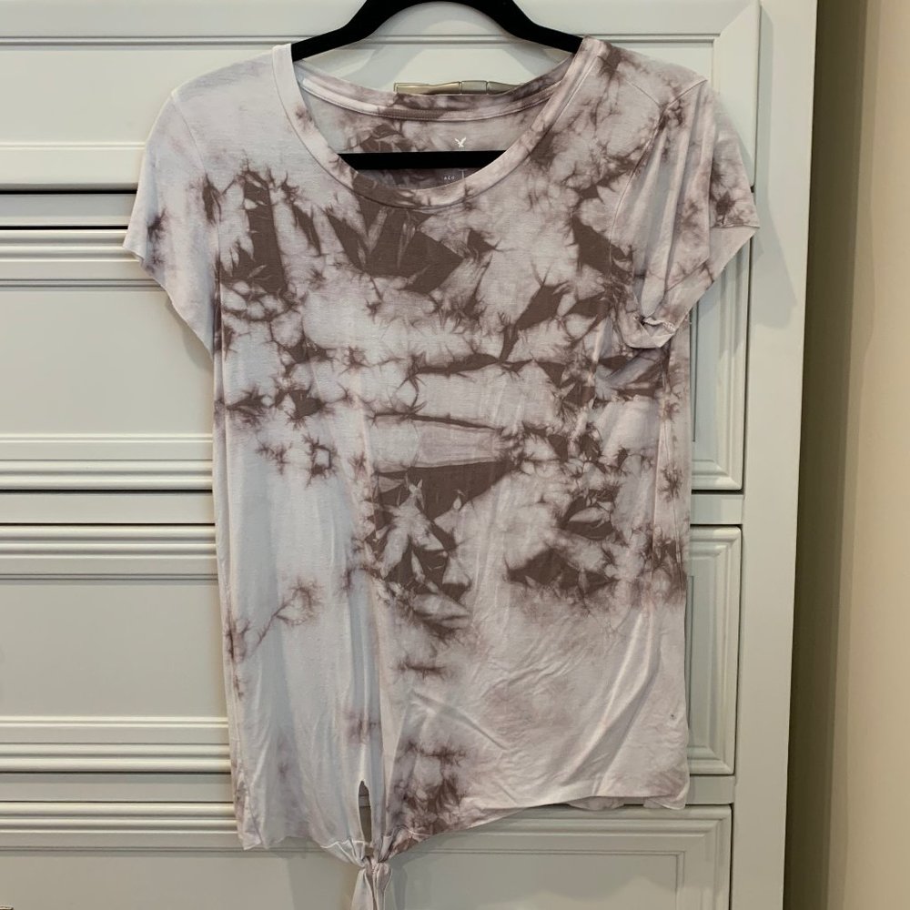 American Eagle Tie Front T-Shirt